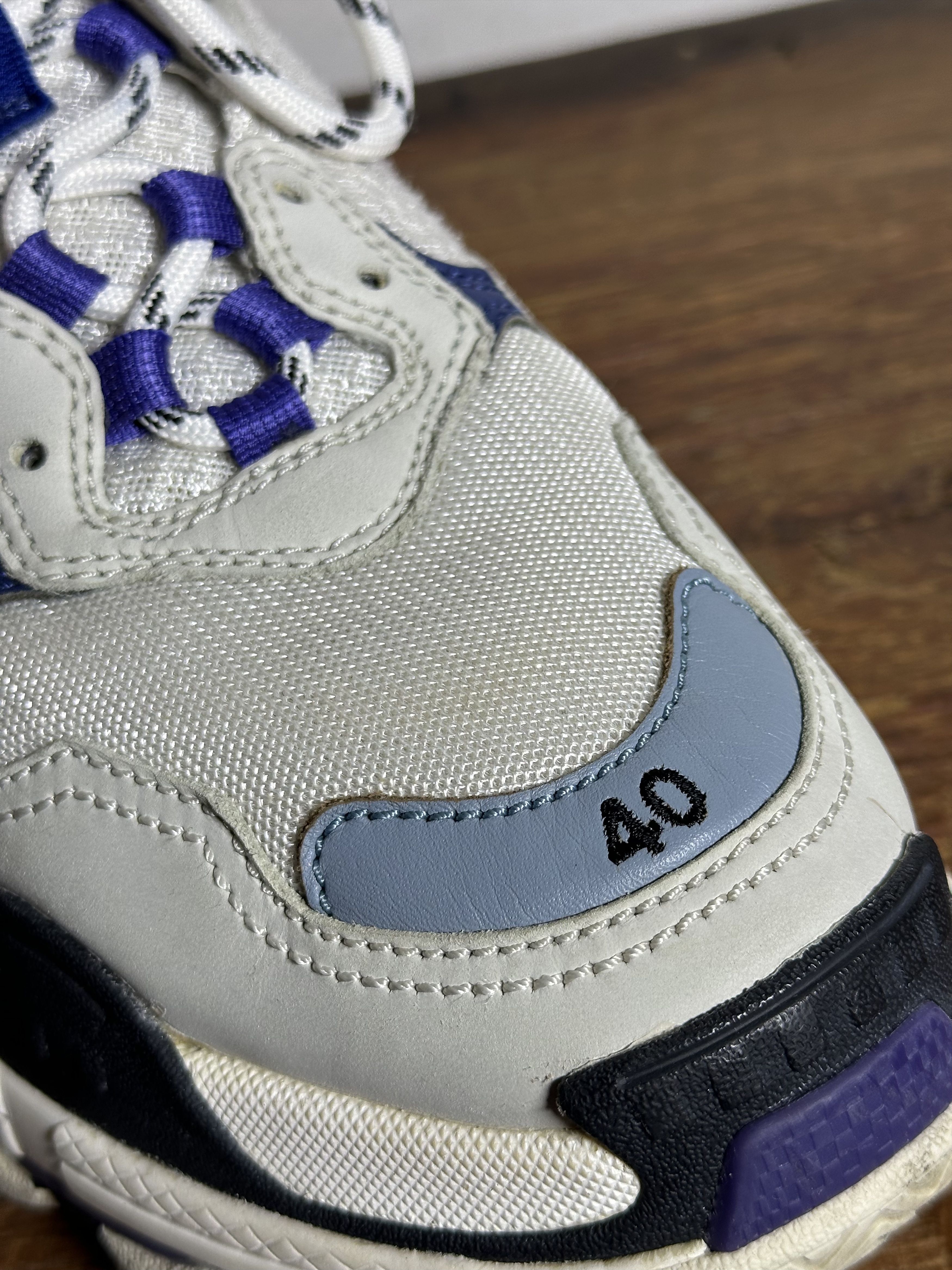 Balenciaga Balenciaga Triple S White Purple W Size US 7.5 / EU 40-41 - 8 Thumbnail