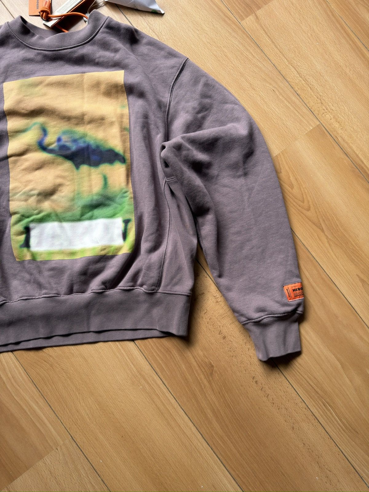 Heron Preston Heron Preston khaki sweatshirt big logo crane new Size US S / EU 44-46 / 1 - 3 Thumbnail