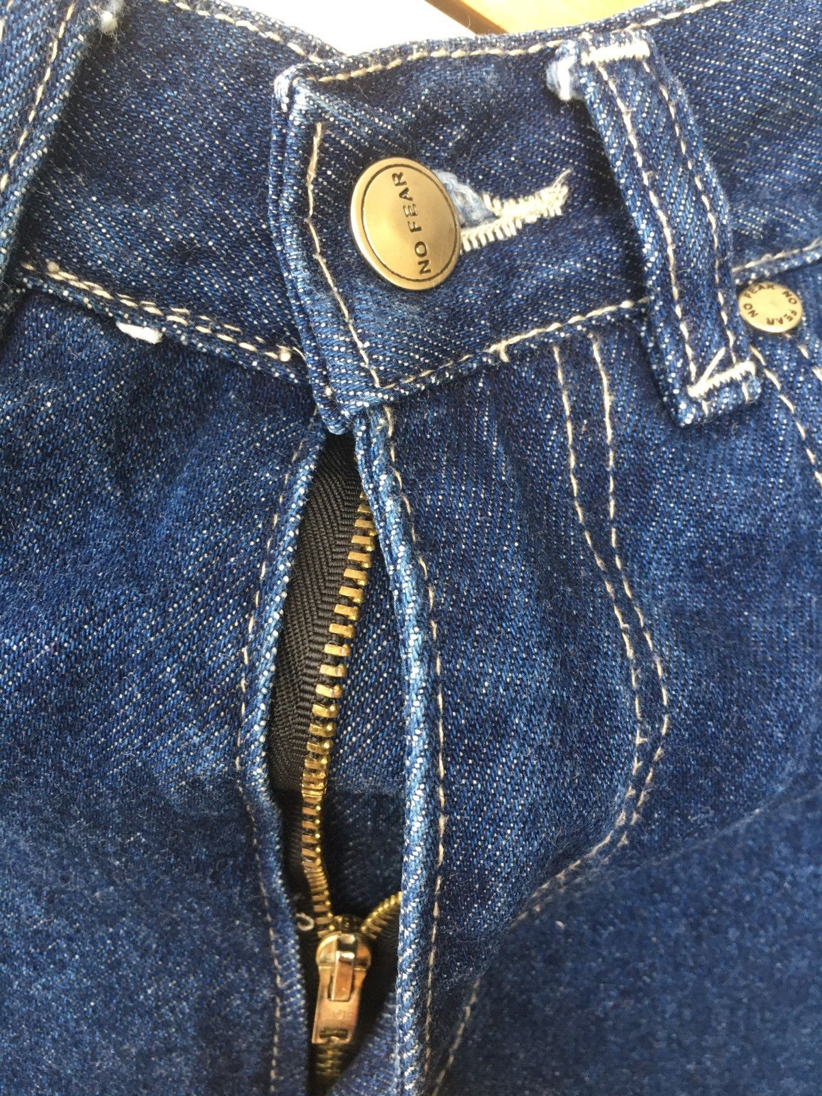 No Fear No Fear Worker Denim Embroidered Size US 28 / EU 44 - 12 Thumbnail