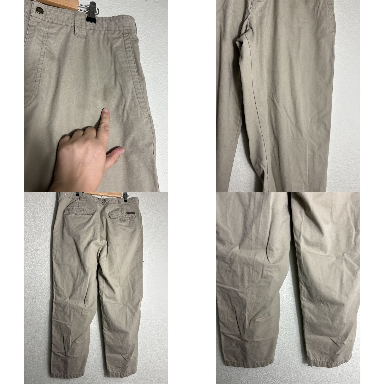 Vintage Columbia Khakis Pants Men 38 Regular Beige 38x30 Hiking Style 0207 AM 8255 Size US 38 / EU 54 - 8 Thumbnail