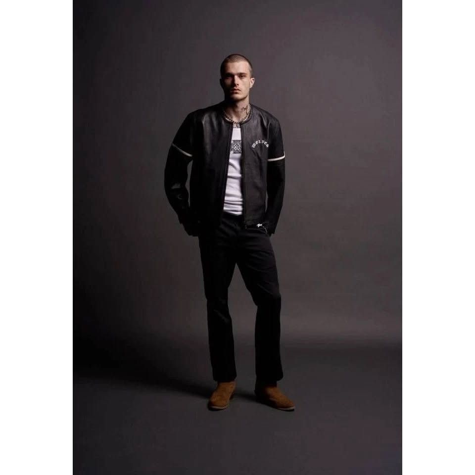 Darc Sport Darc Sport Black Leather Wolves Jacket Motorcycle Biker Size US S / EU 44-46 / 1 - 5 Thumbnail