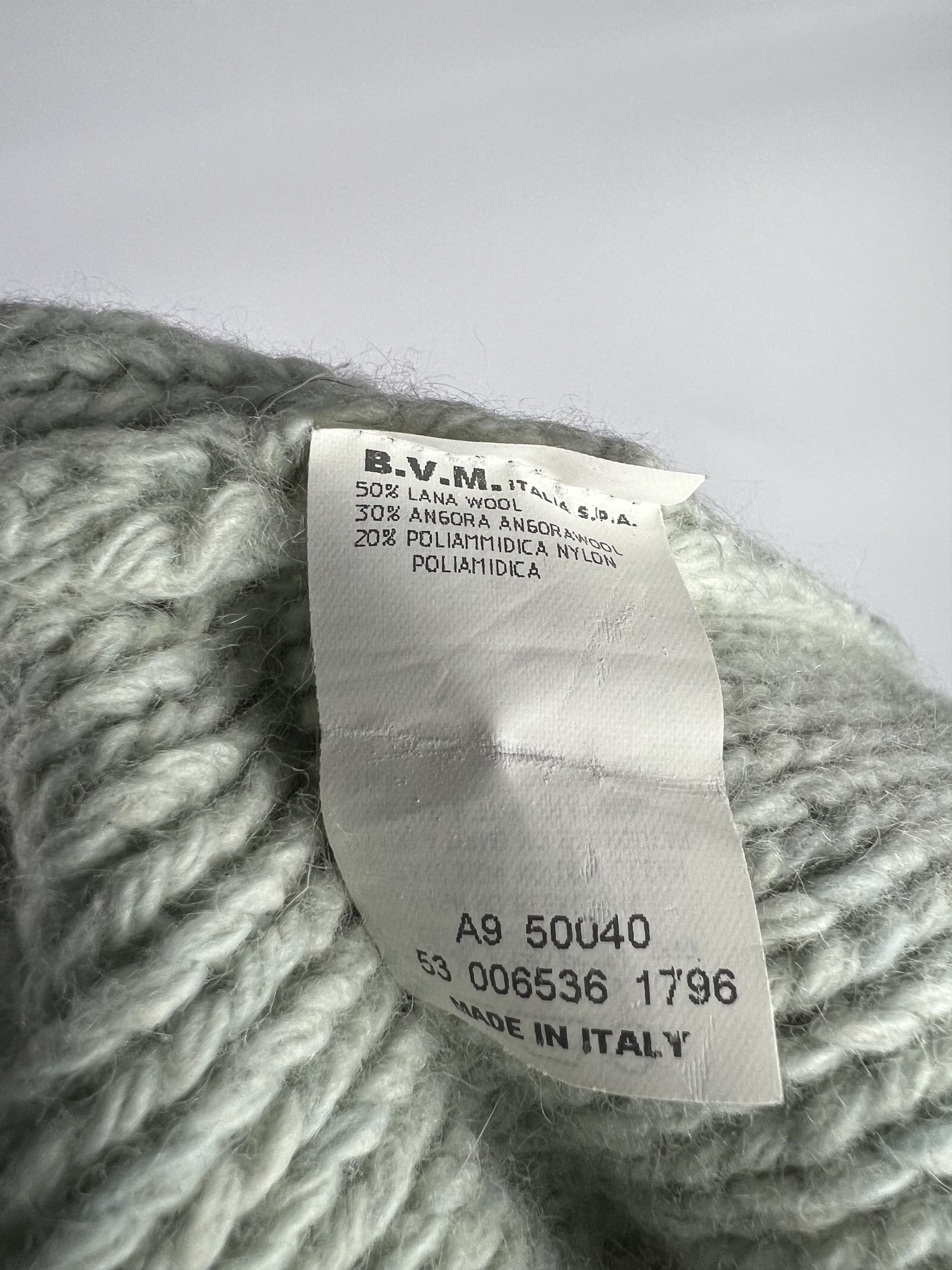 Les Copains × Vintage Les Copains Jeans Vtg Cropped Wool Angora Knit Sweater IT42 Size M / US 6-8 / IT 42-44 - 9 Thumbnail