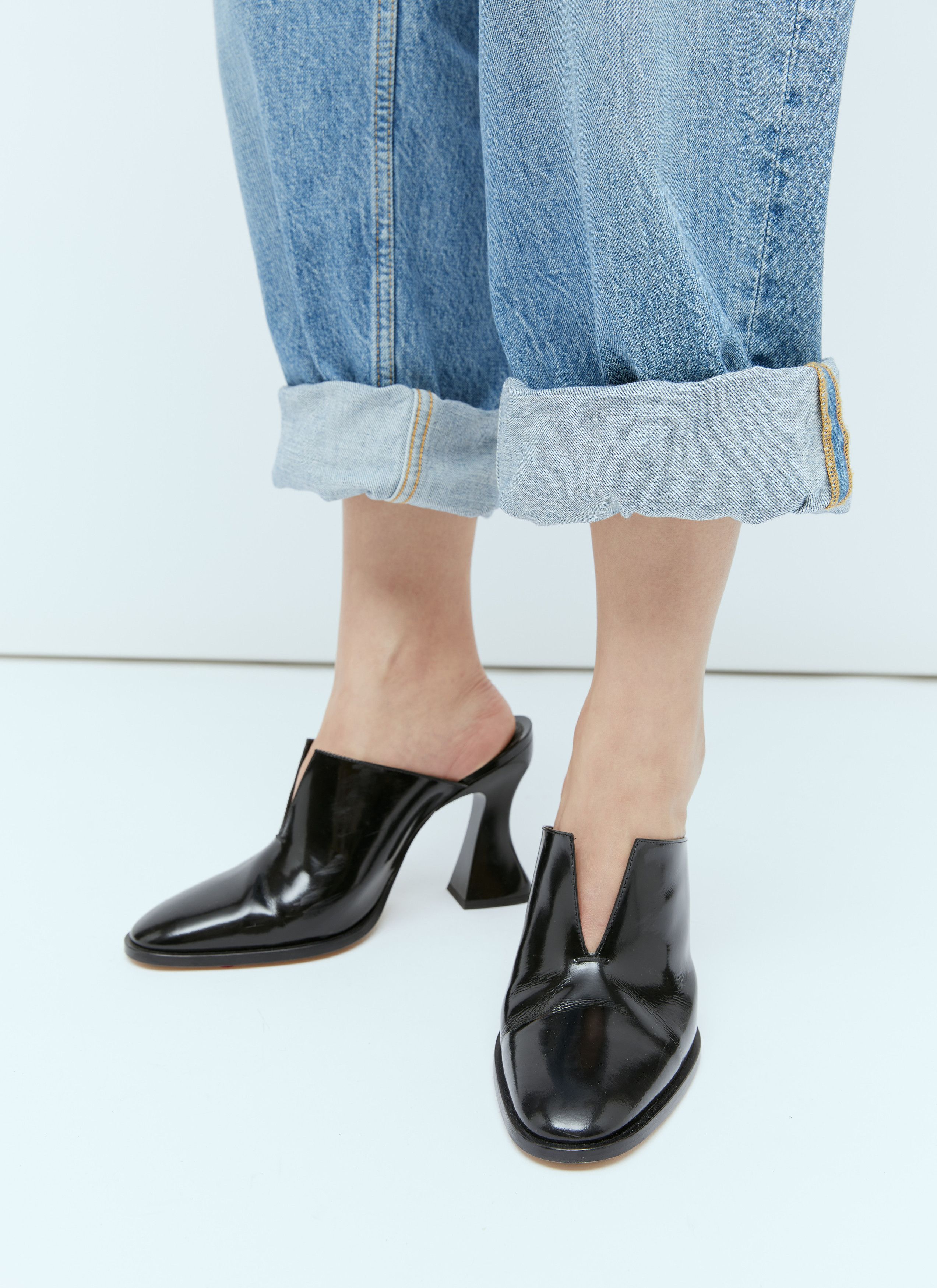 Bottega Veneta Cha-Cha Heeled Mules Size US 7 / IT 37 - 1 Thumbnail