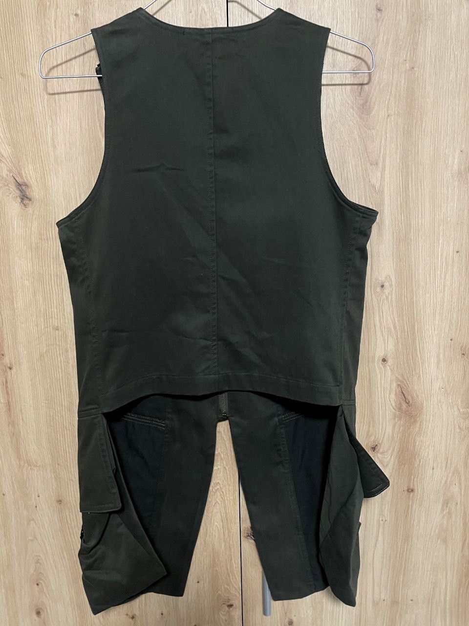 Marithe + Francois Girbaud New ! Marithe Francois Girbaud Avant-Garde Green Vest M+FG Size S / US 4 / IT 40 - 3 Thumbnail