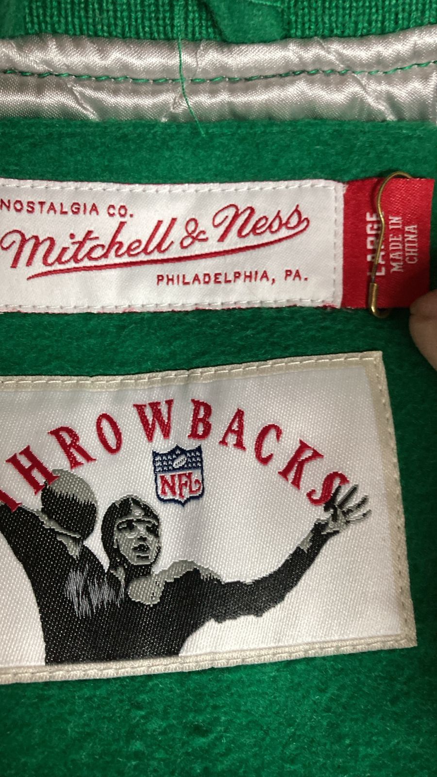 Mitchell & Ness × NFL Mitchell & Ness Philadelphia Eagles Varsity Jacket Size US L / EU 52-54 / 3 - 9 Thumbnail