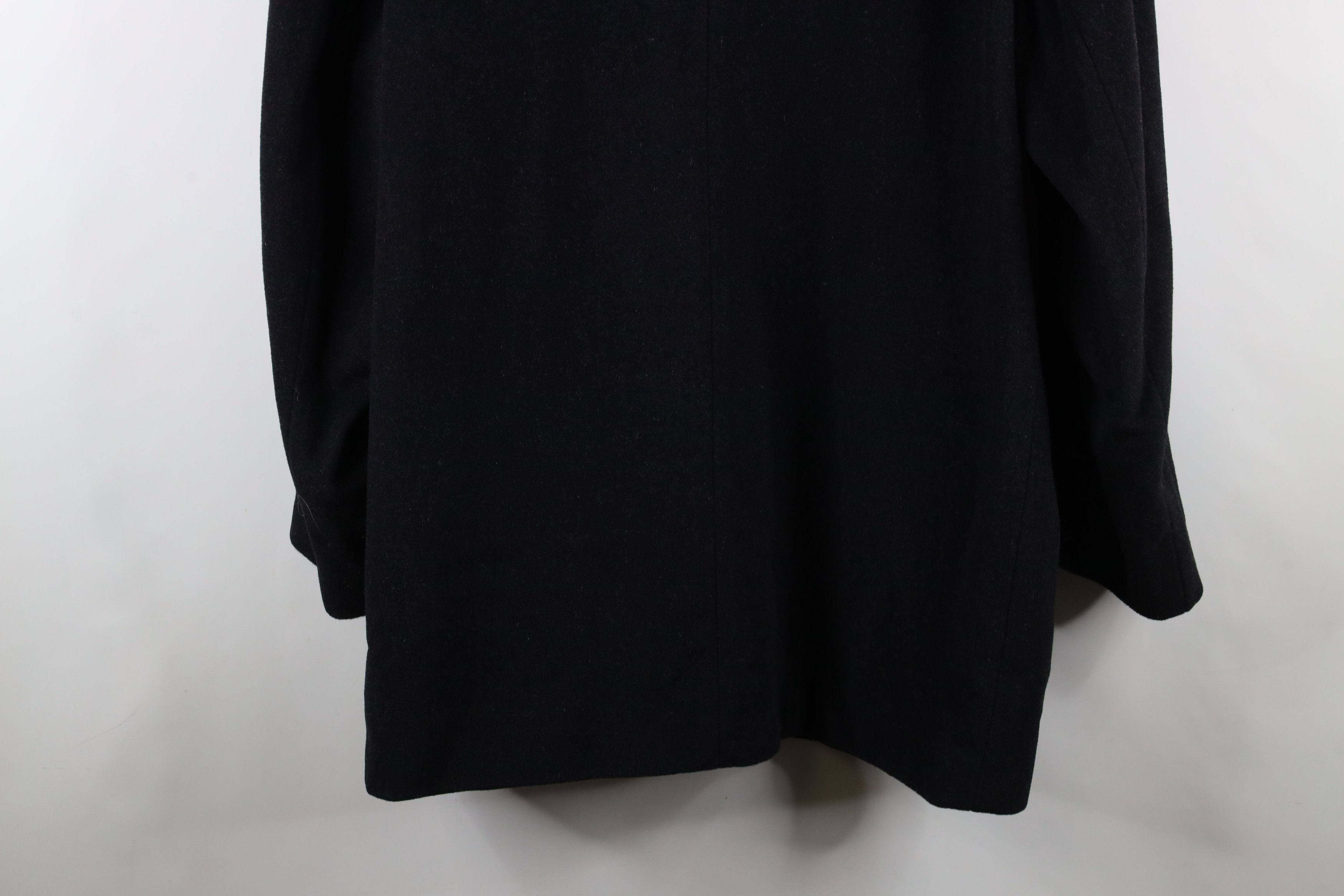 Vintage Vintage 90s Streetwear Heavy Button Overcoat Jacket Black Size US XXL / EU 58 / 5 - 15 Thumbnail
