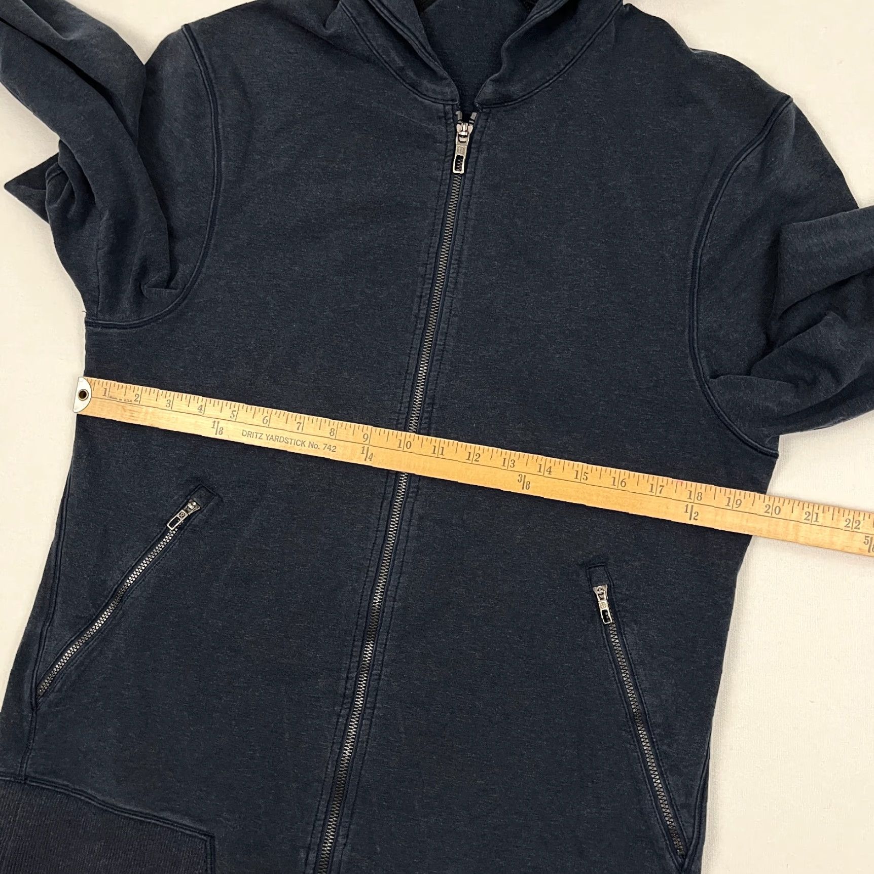 Lululemon Lululemon Cross Cut Hoodie Mens M Inkwell Blue Full Zip Active Terry Sweatshirt Size US M / EU 48-50 / 2 - 5 Thumbnail