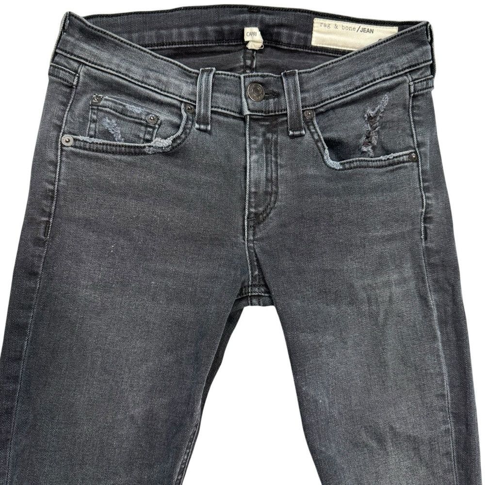 Rag & Bone Rag & Bone Capri Skinny Cropped Distressed Steele Jeans Siz Size 25" / US 0 / IT 36 - 3 Thumbnail