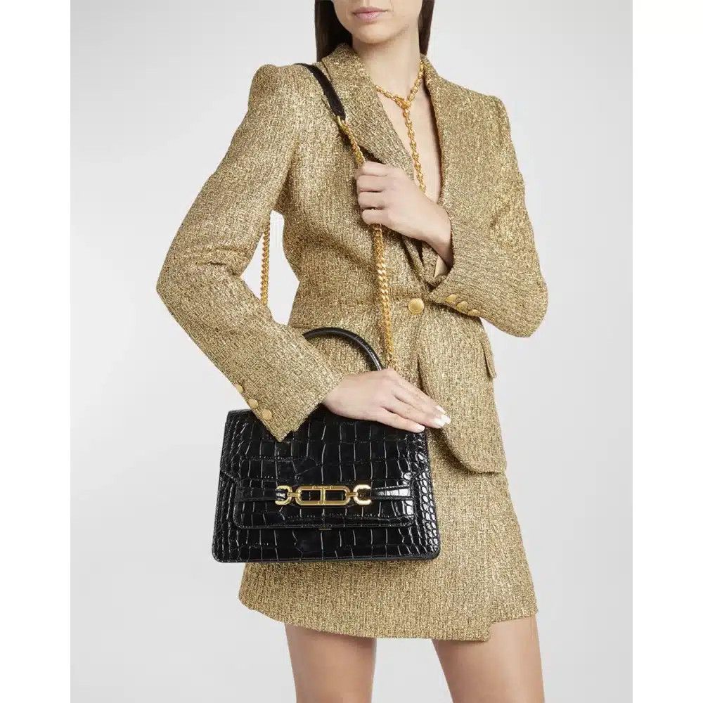 Tom Ford o1loc1c0425 L1765 Size: OS / Croco-effect Leather Handle Bag Size ONE SIZE - 3 Thumbnail