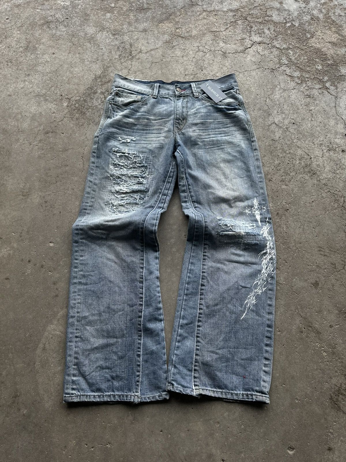 Other Stipple stitch jeans Size US 30 / EU 46 - 1 Thumbnail