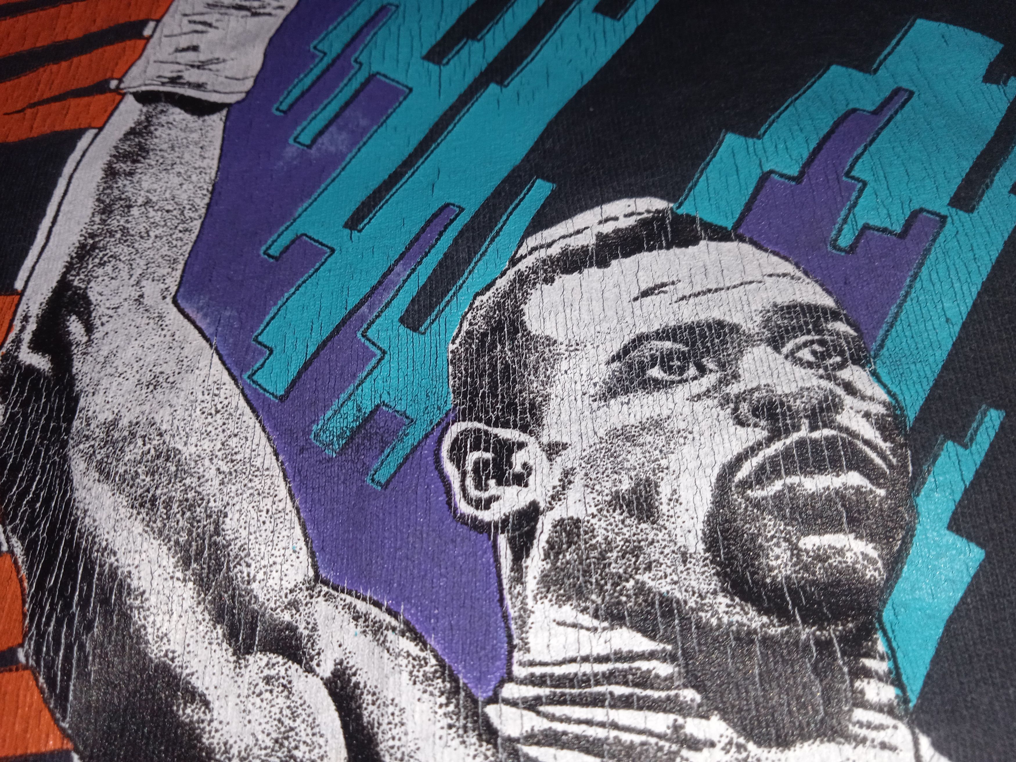 Vintage Vintage 90s Roy Jones Jr. Boxing T Shirt Size US L / EU 52-54 / 3 - 4 Thumbnail