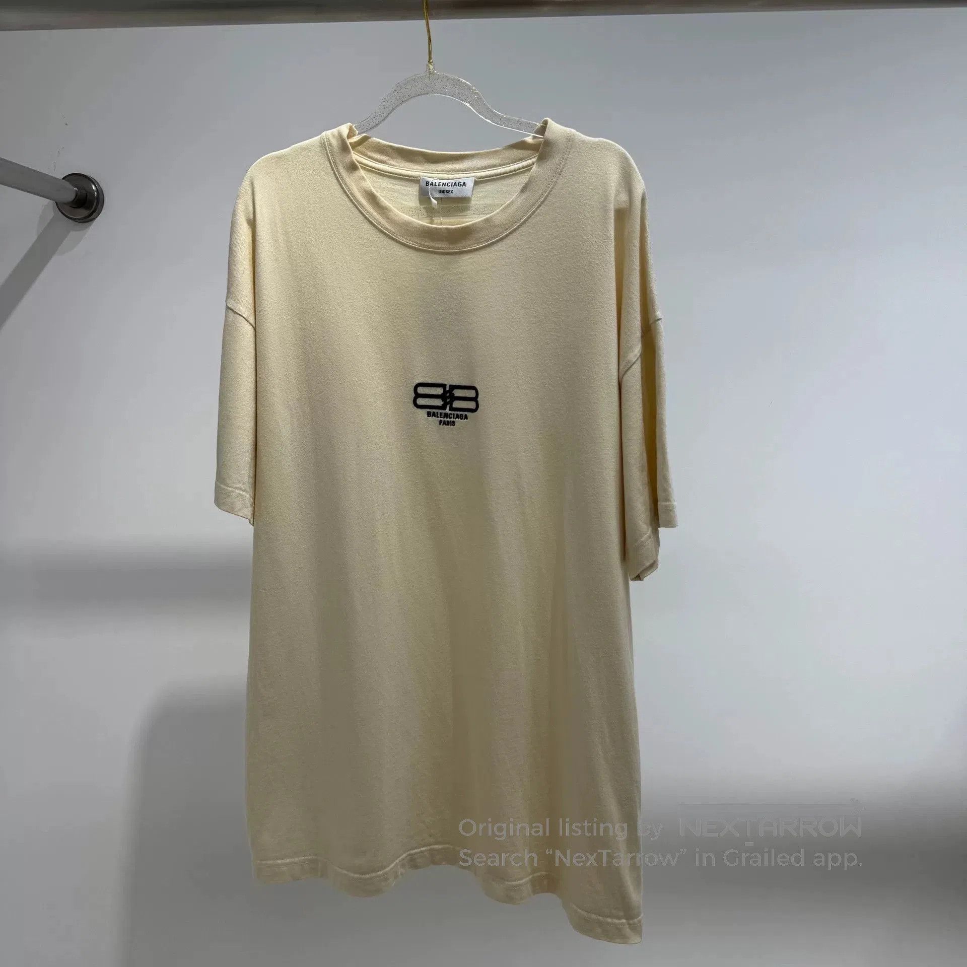 Japanese Brand Balenciaga Chest Embroidery Double B Short Sleeve. Size US XL / EU 56 / 4 - 1 Thumbnail
