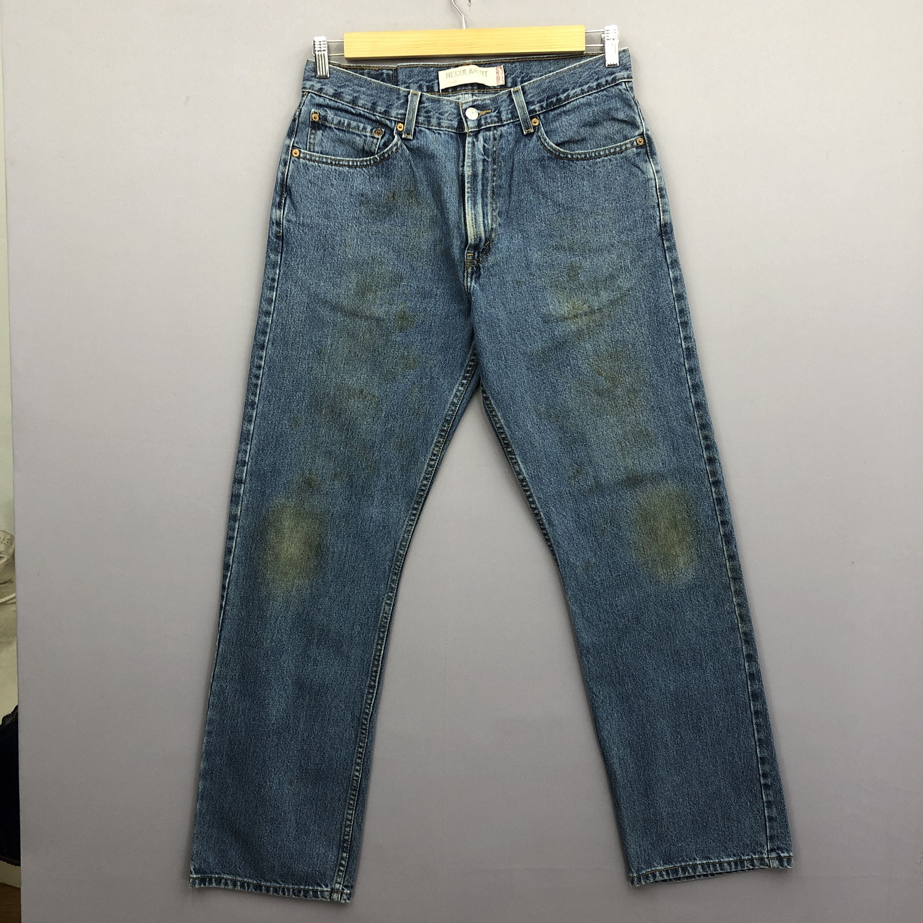 Levi's Vintage Levis 505 Faded Jeans Dirty Levi's Light Wash Denim Size US 32 / EU 48 - 3 Thumbnail