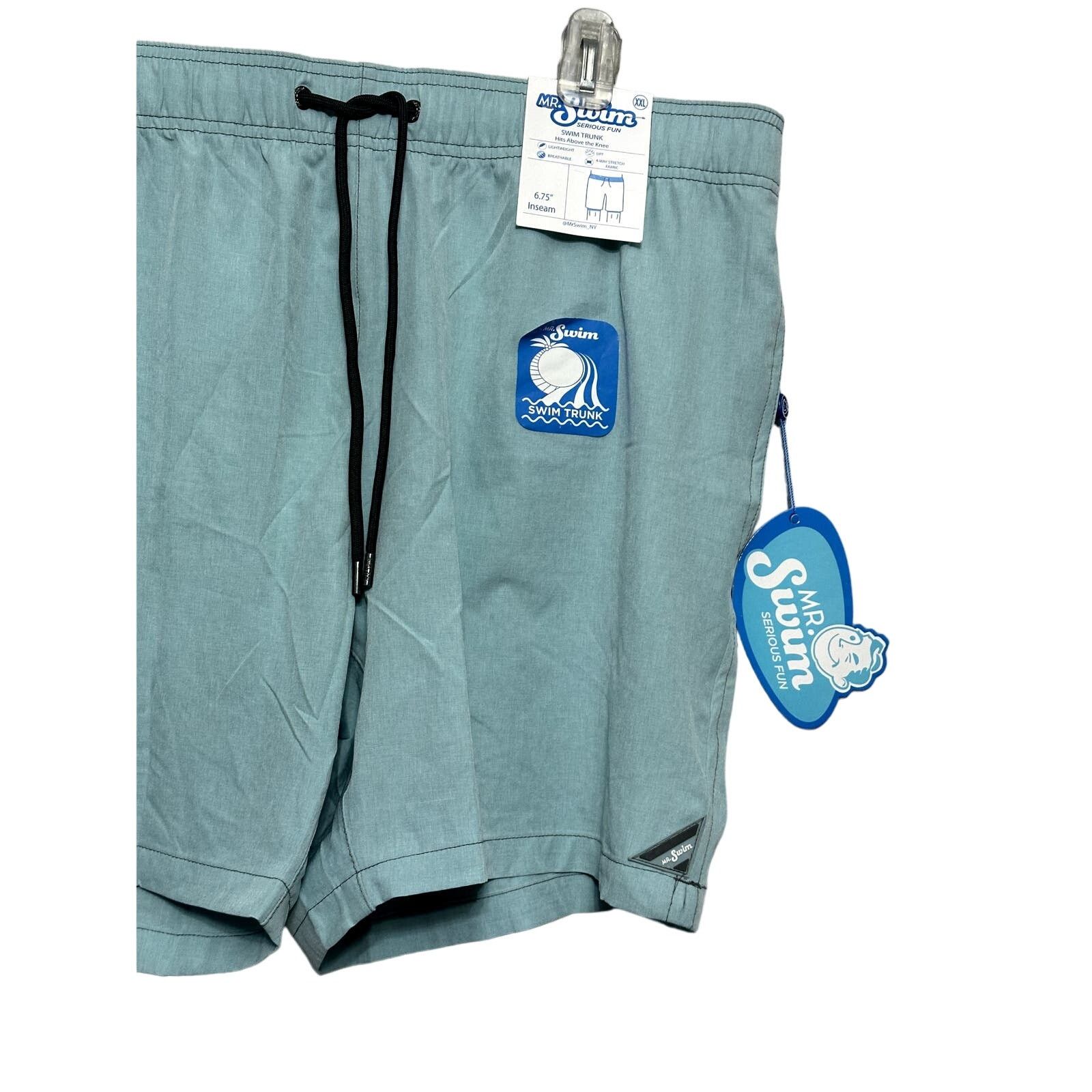 Other Mr. Swim Trunk Adjustable Drawstring Quick-Dry Green XXL NWT Size US 40 / EU 56 - 3 Thumbnail