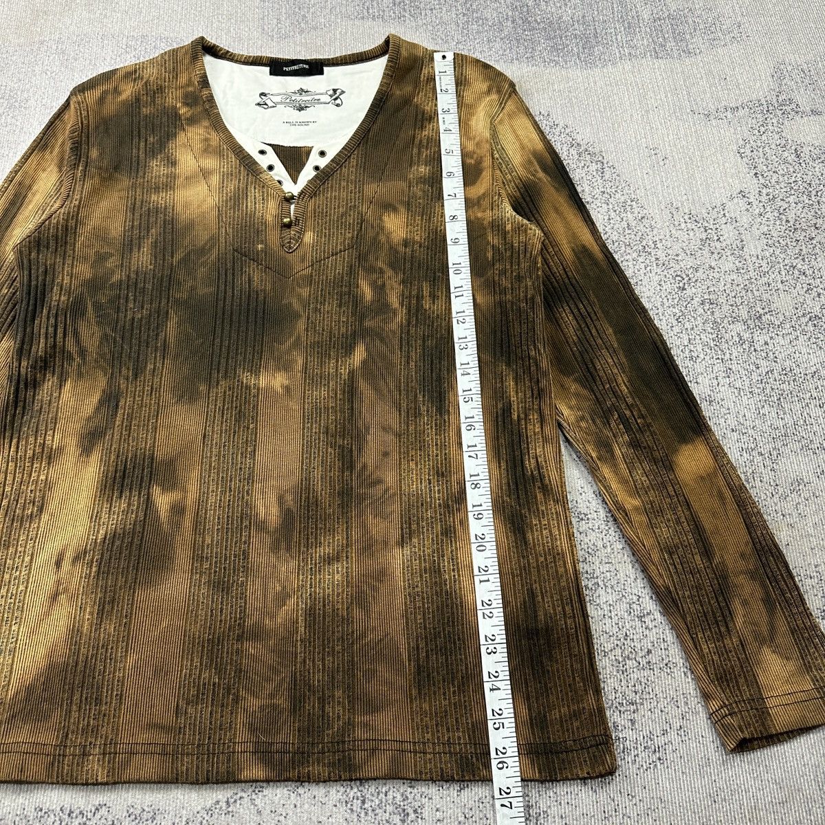 Japanese Brand Petitreitre tie dye longsleeve Tshirt Size US S / EU 44-46 / 1 - 5 Thumbnail