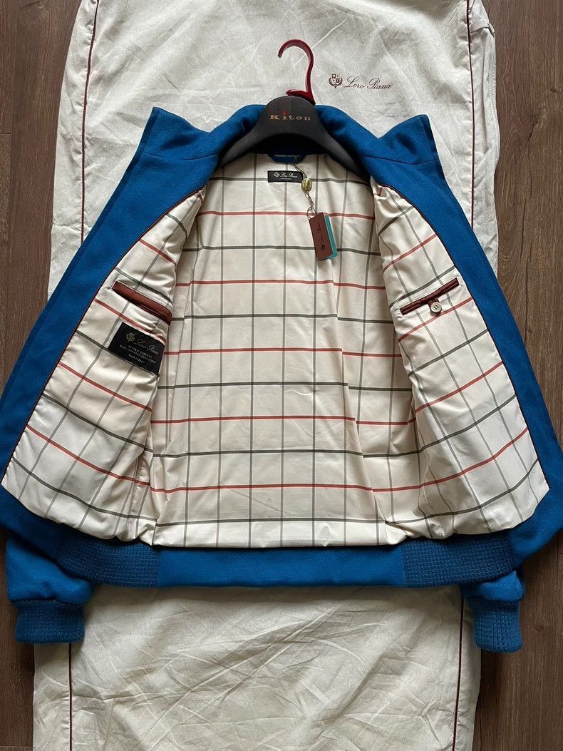Other Loro Piana Blue Cashmere Bomber Jacket- Size US S / EU 44-46 / 1 - 3 Thumbnail