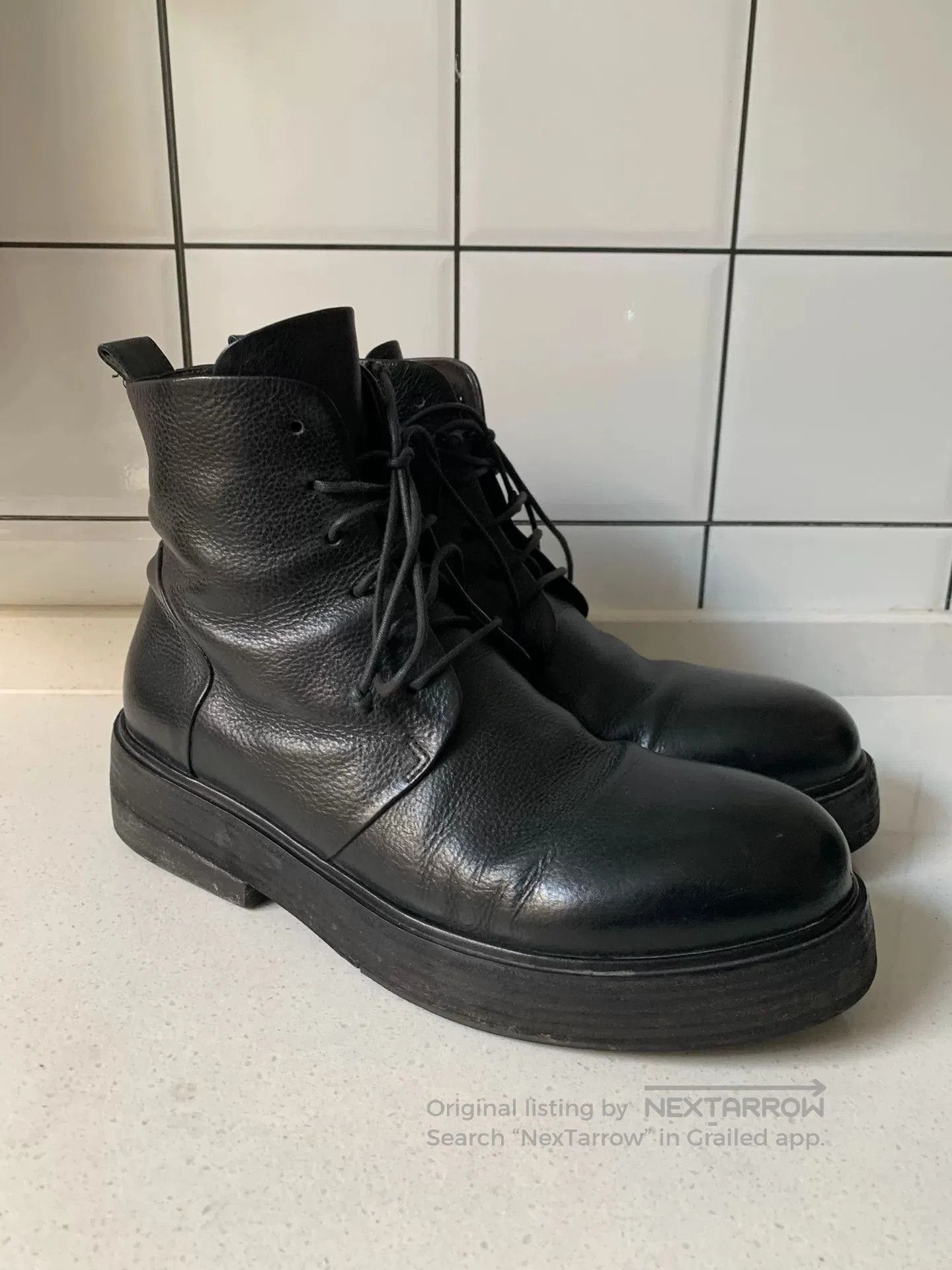 Marsell Marsell MM2846 Vegetable Tanned Calf Boots. Size US 10 / EU 43 - 1 Thumbnail