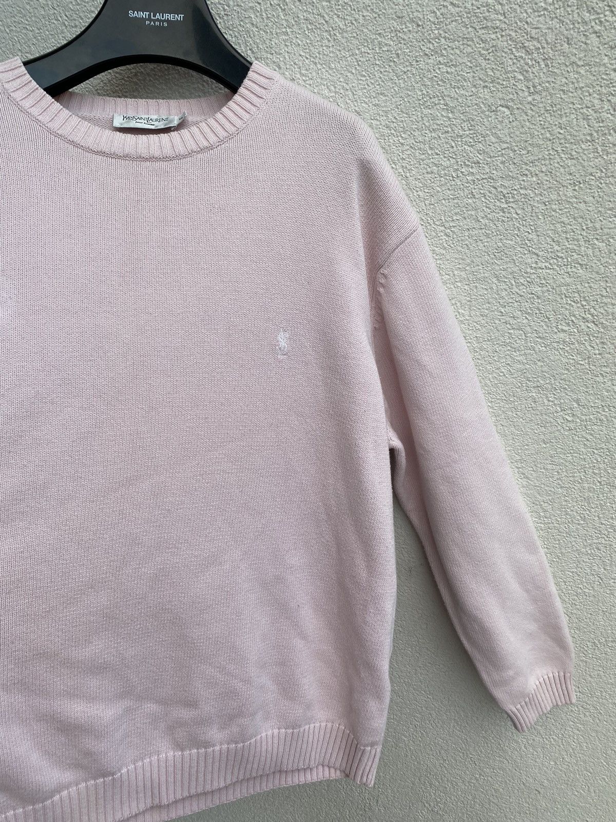 Yves Saint Laurent Pinky Cream YSL Sweater Knit Size US XXL / EU 58 / 5 - 10 Thumbnail
