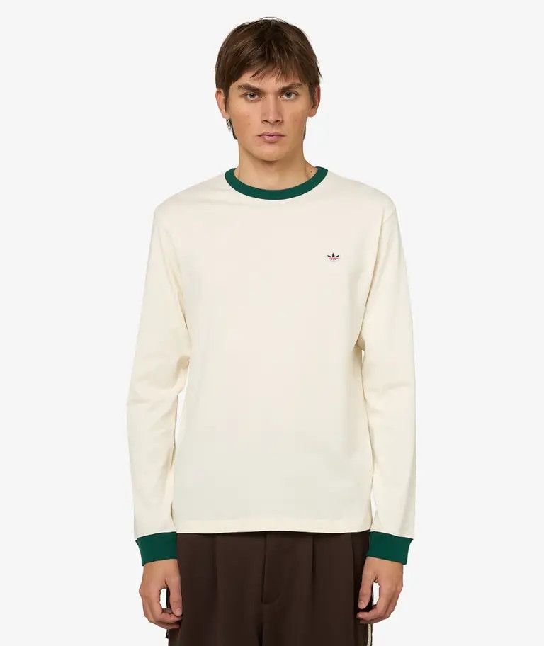 Adidas × CLOT o1mle0526 Rib Long Sleeve T-Shirt in Cream Size US M / EU 48-50 / 2 - 1 Thumbnail