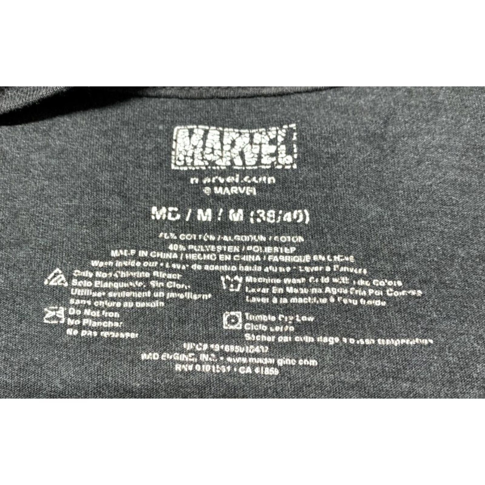 Vintage Marvel Punisher Men's Long Sleeve Tee M Dark Gray Crew Neck Image White Logo T-Shirt Size US M / EU 48-50 / 2 - 2 Thumbnail