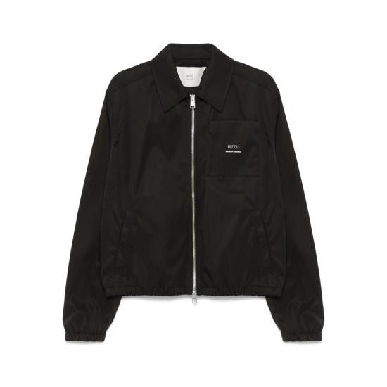 AMI AMI Men Bomber Jackets HJK063 PA0007 001 BLACK Size US S / EU 44-46 / 1 - 1 Thumbnail