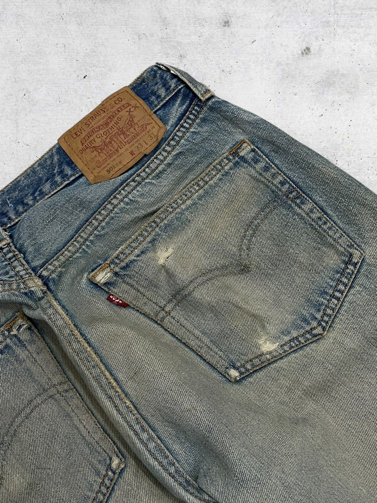 Levi's Vintage Clothing VINTAGE 501 LEVIS USA DESIGNER 90S RARE OLD MUDWASH DENIM Size US 30 / EU 46 - 16 Thumbnail