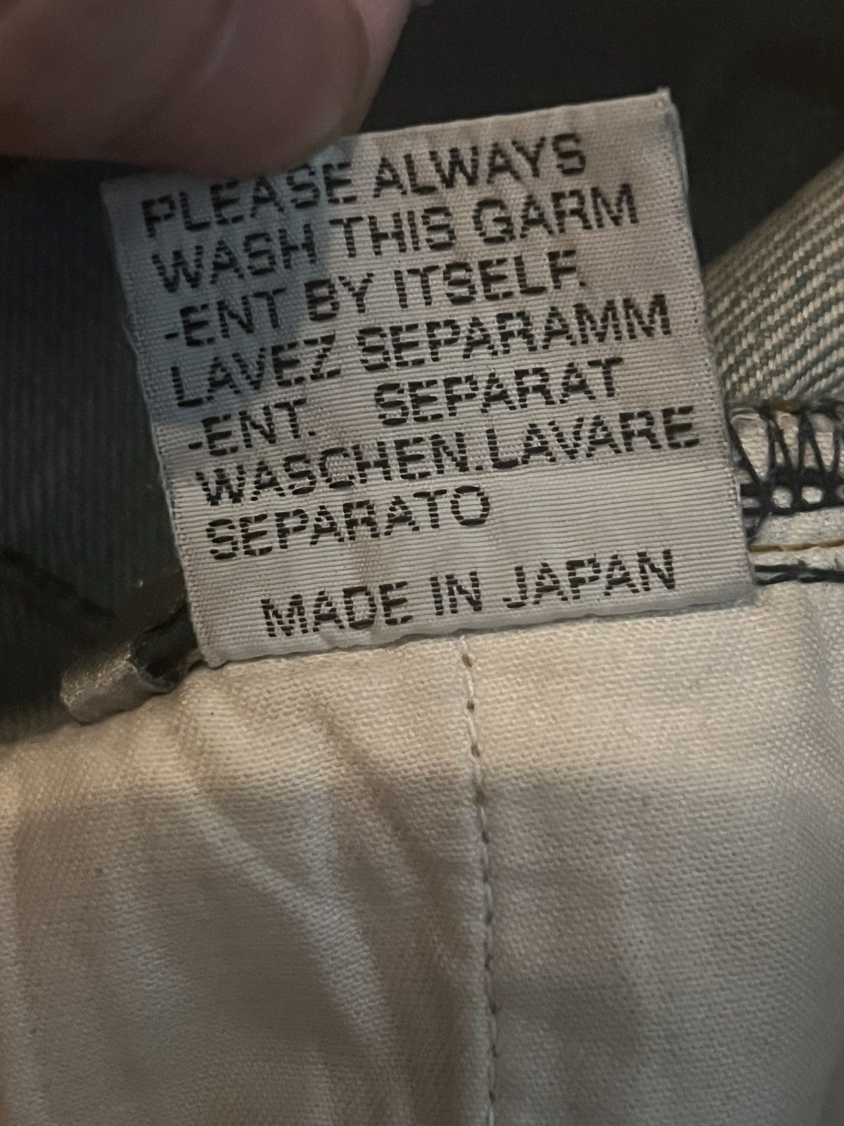 Dior × Hedi Slimane Dior Homme SS04 Strip Dirty Ice Bleu Claire Clawmark Denim Size US 29 - 6 Thumbnail