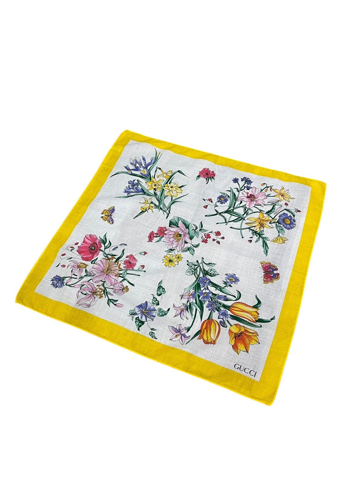 Gucci Vintage Gucci Floral Handkerchief NOS Made in Italy Size ONE SIZE - 2 Thumbnail