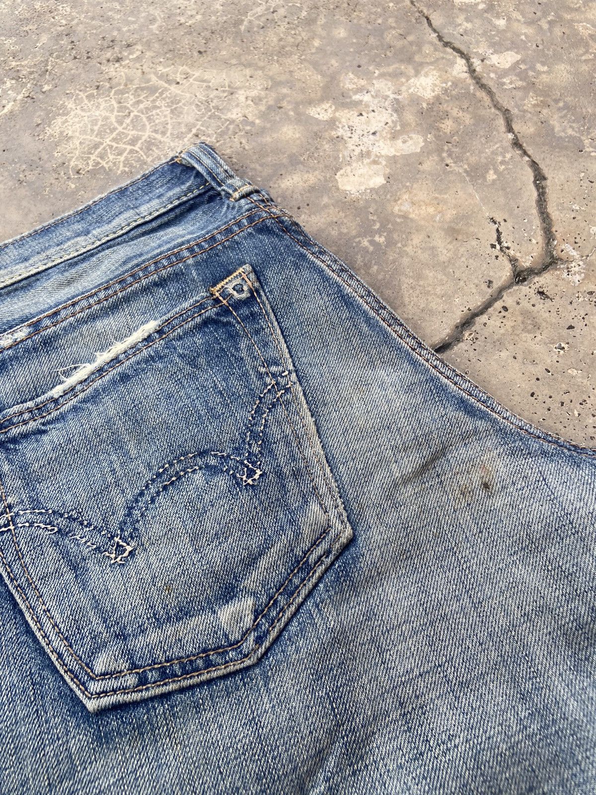 Edwin VINTAGE DISTRESSED EDWIN REWORK PANT Size US 30 / EU 46 - 10 Thumbnail