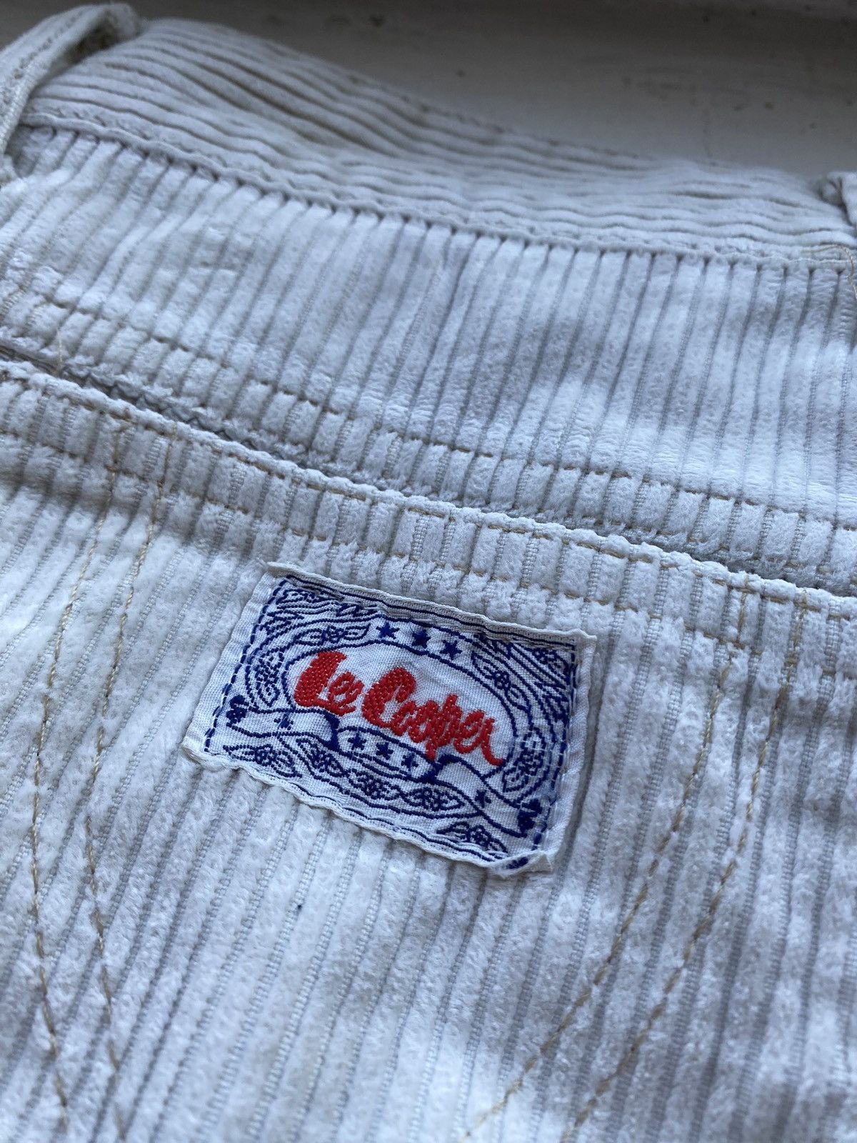 Lee × Vintage 🔥70s Lee Cooper Eclair Zip Corduroy Painted Mens Pants 30sz Size US 30 / EU 46 - 4 Thumbnail