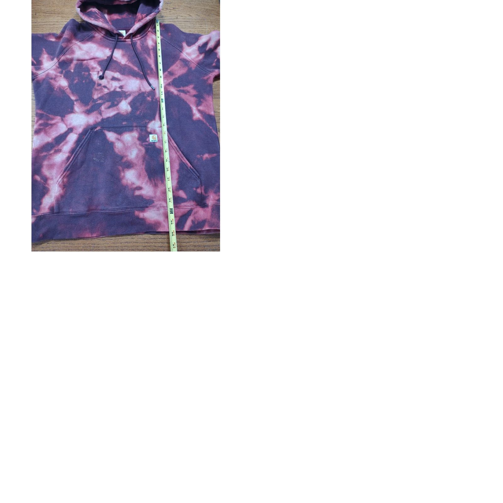 Carhartt VINTAGE Carhartt Womens S Pullover Hoodie Sweatshirt Acid Wash Tie Dye Dark Red Markings Hoodie Sweatshirt Tie-Dye Carhartt Logo Red Women’s XS? Size S / US 4 / IT 40 - 9 Thumbnail