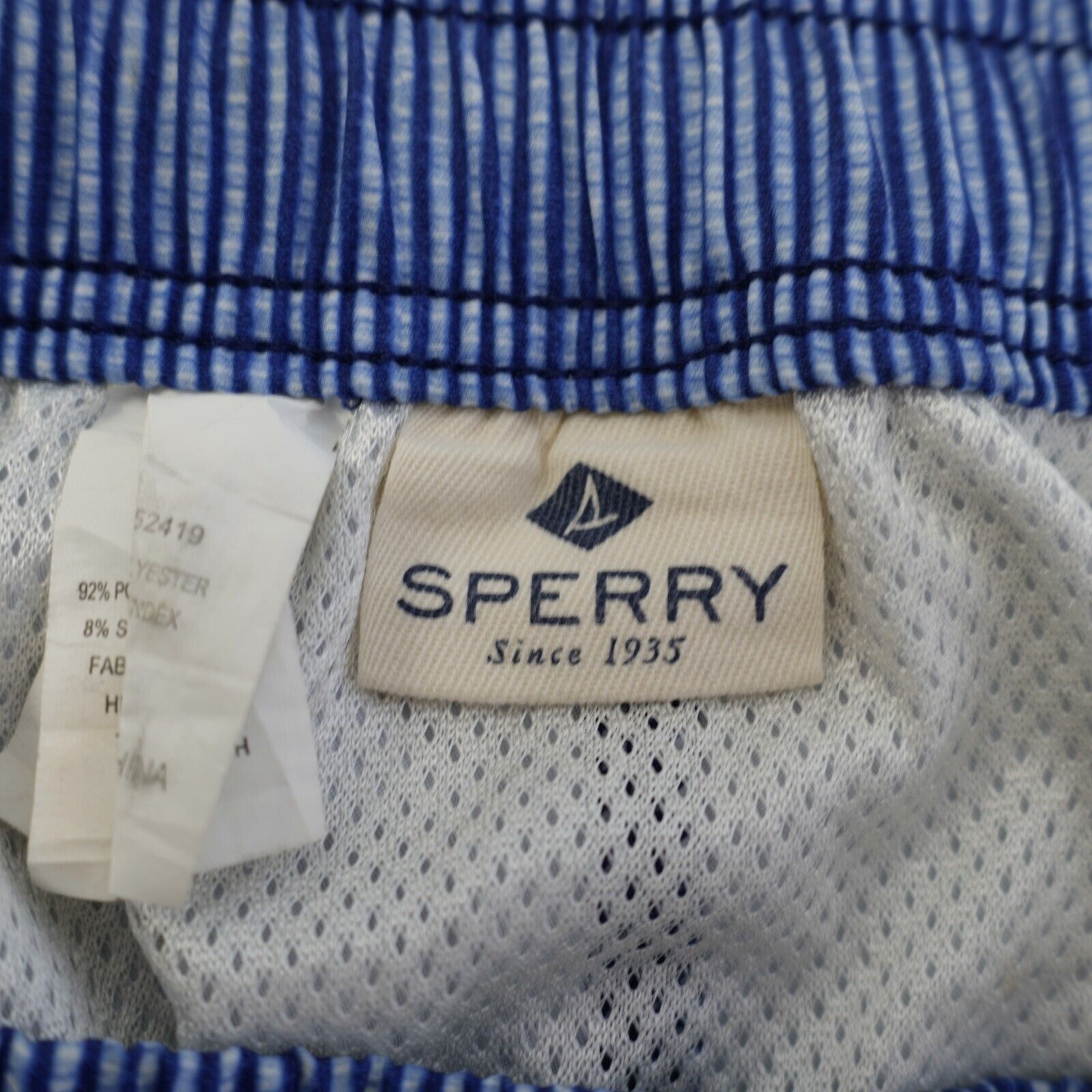 Sperry Sperry Large Blue Striped Lined Large Swim Trunks 36/6 High Size US 36 / EU 52 - 5 Thumbnail