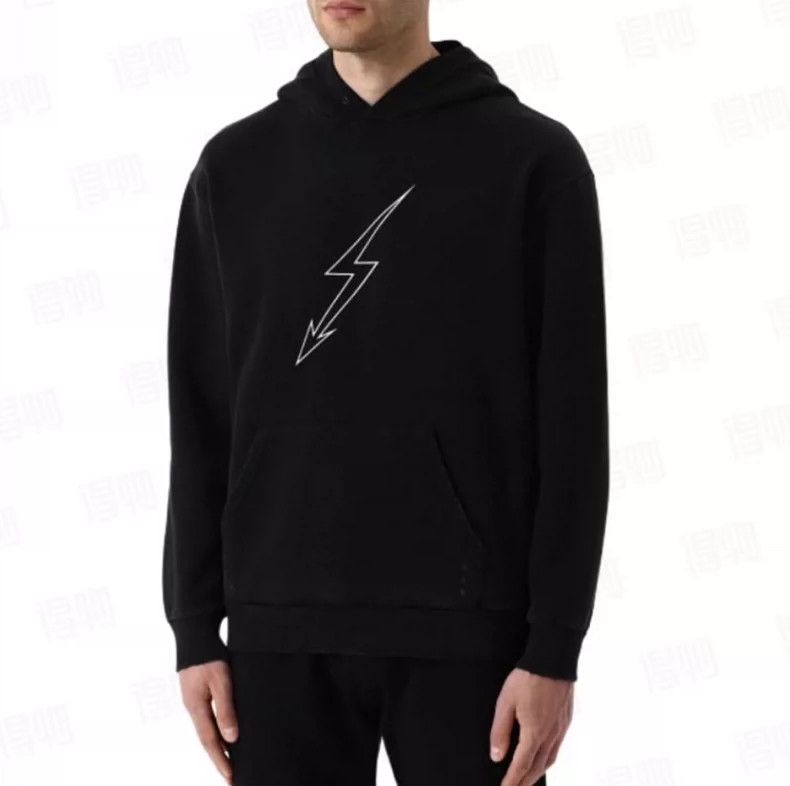 Givenchy Givenchy Cotton Hooded Long-Sleeved Sweatshirt with Lightn Size US M / EU 48-50 / 2 - 8 Thumbnail