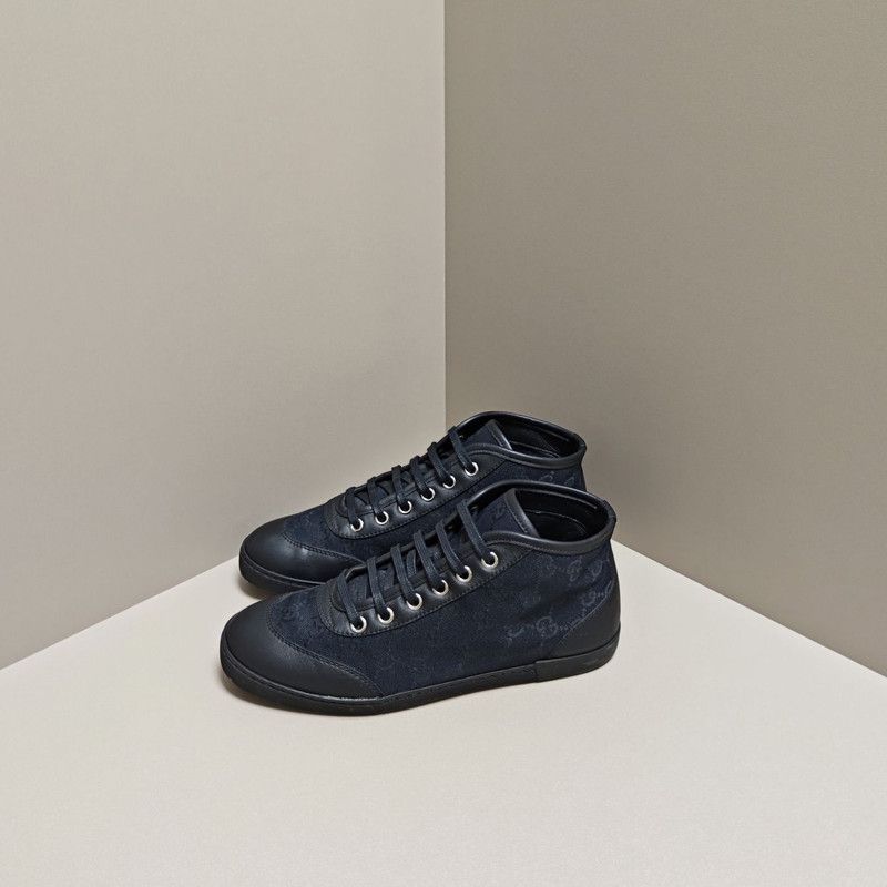 Gucci Gucci Black High-Top Fashion Sneakers for Women 0079 Size US 5 / IT 35 - 1 Thumbnail