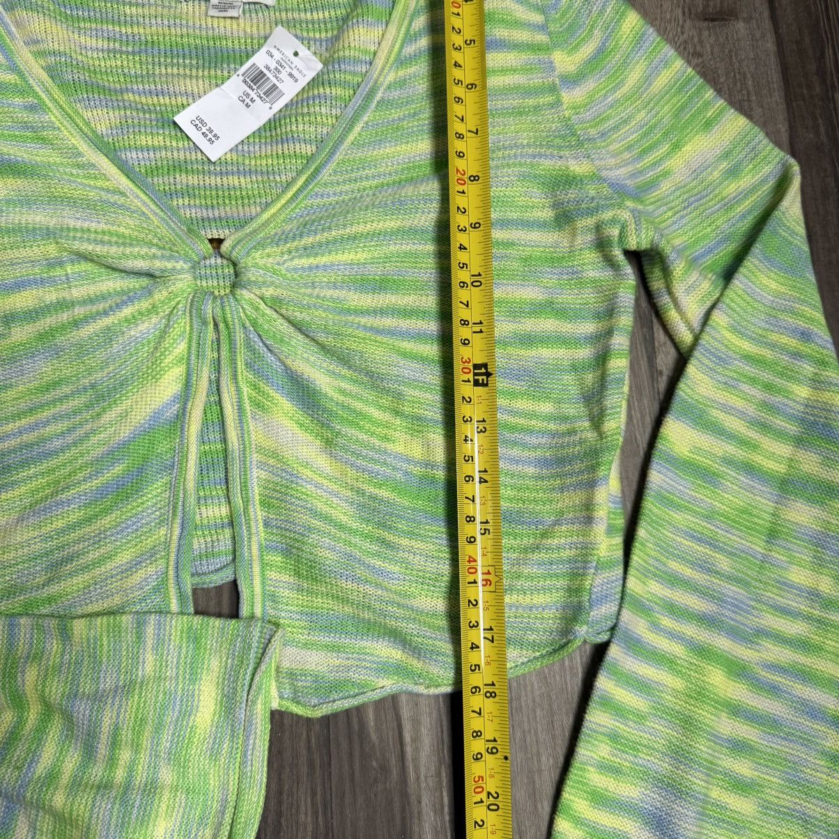American Eagle Outfitters American Eagle Outfitters Lime Green Multi-Stripe Long Sleev Size M / US 6-8 / IT 42-44 - 6 Thumbnail