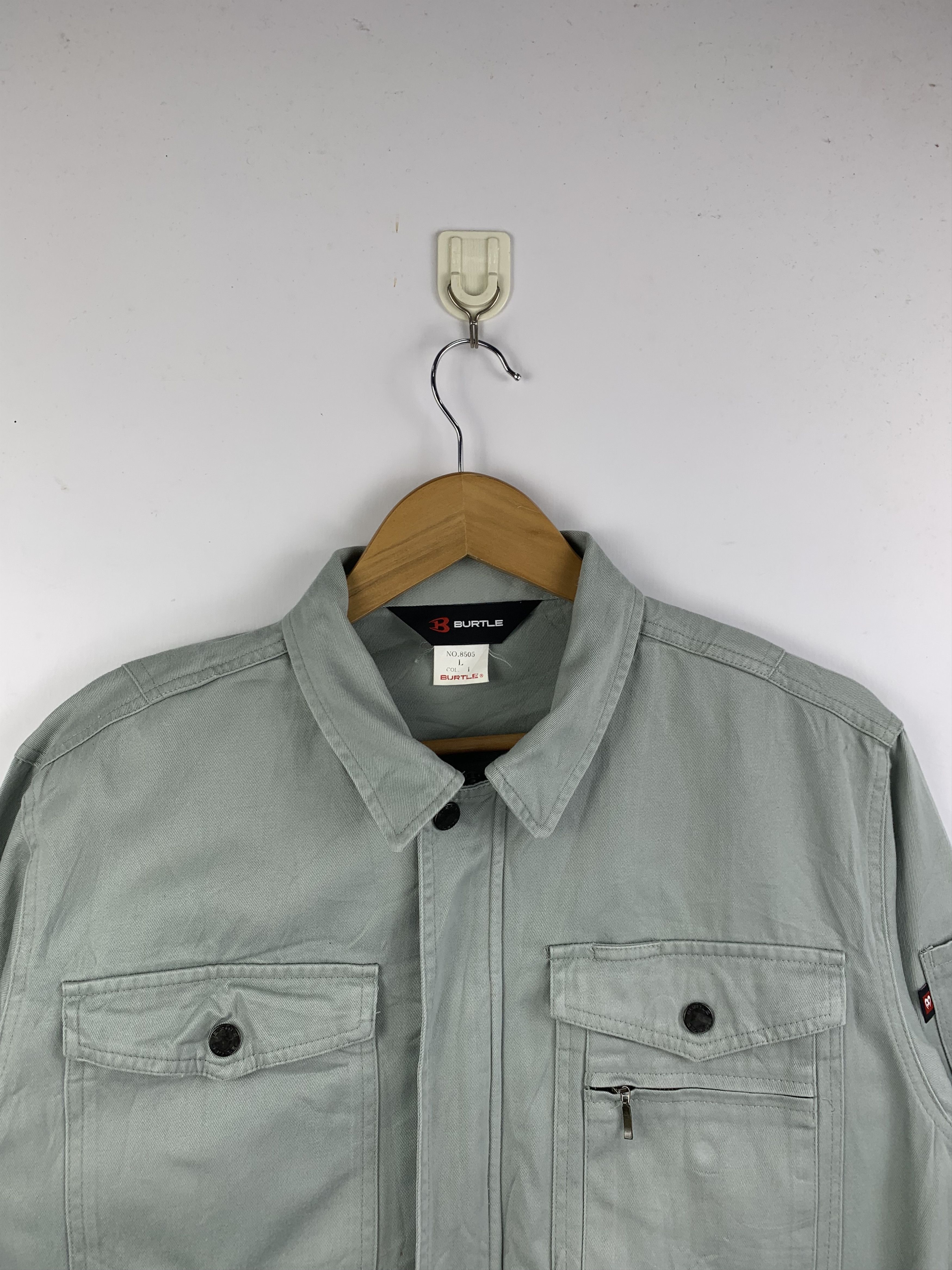 Japanese Brand Vintage Japanese Brand Worker Denim Jacket J1617 Size US L / EU 52-54 / 3 - 2 Thumbnail