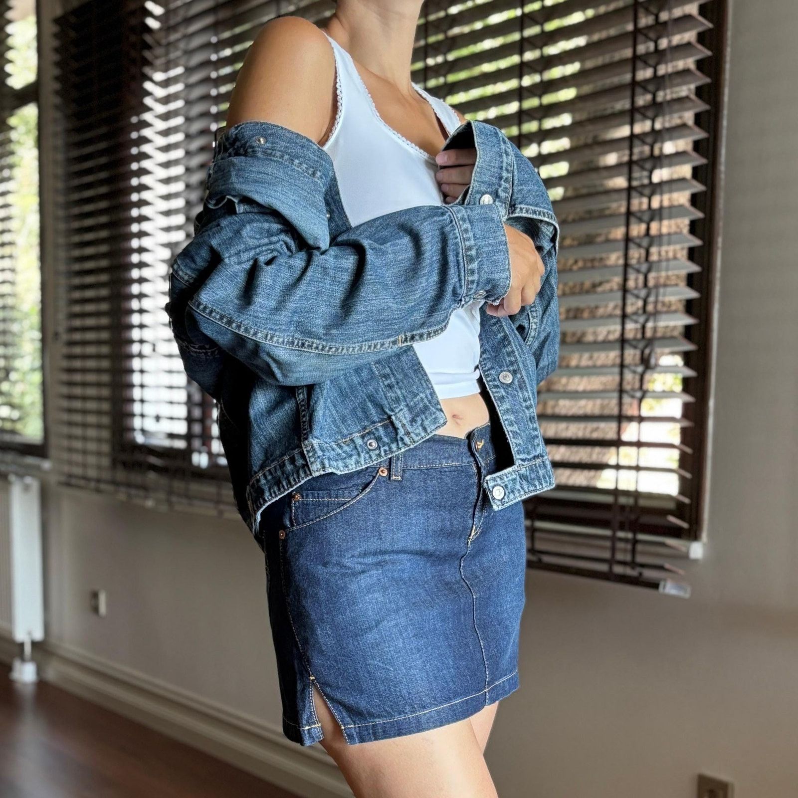 Japanese Brand × Levi's × Levi's Vintage Clothing Vintage Levi's Engineered Small Twisted Denim Jacket Y2K Size US S / EU 44-46 / 1 - 3 Thumbnail