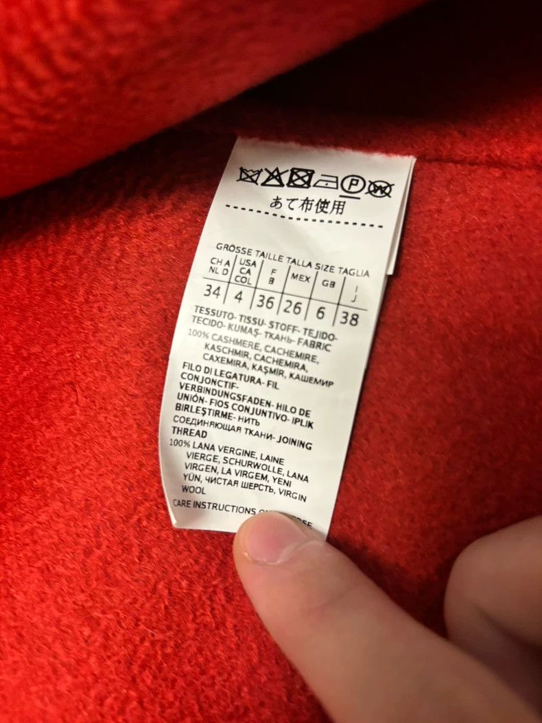 Max Mara Max Mara Coat Red Cashmere Size S / US 4 / IT 40 - 3 Thumbnail