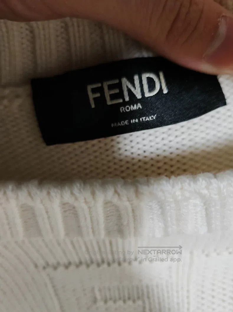 Fendi Fendi Beige Full Print Sweater Size US M / EU 48-50 / 2 - 2 Thumbnail