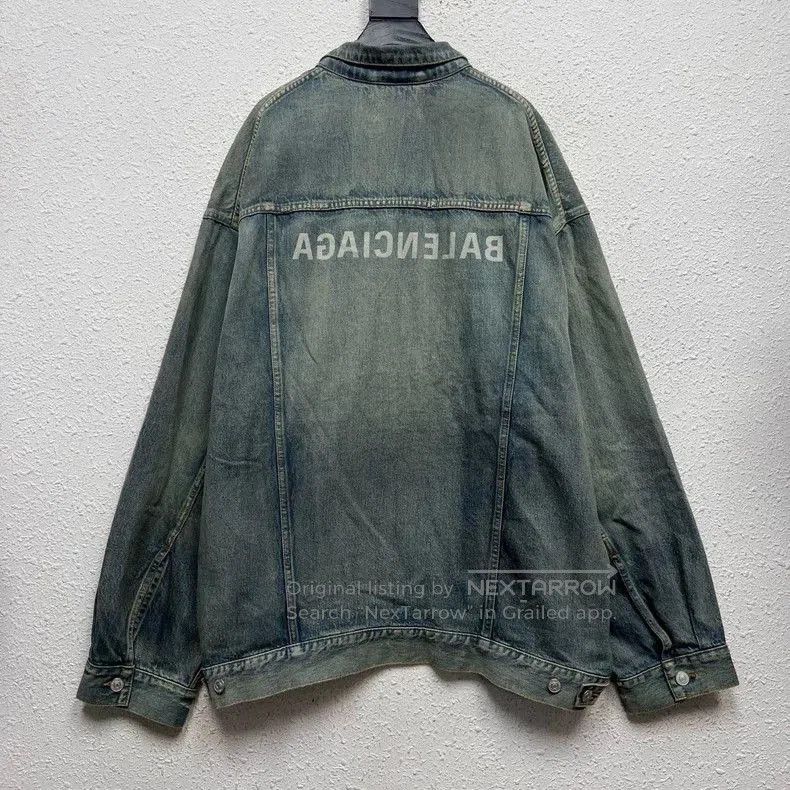 Balenciaga Balenciaga Reverse Logo Denim Jacket. Size US XS / EU 42 / 0 - 2 Thumbnail
