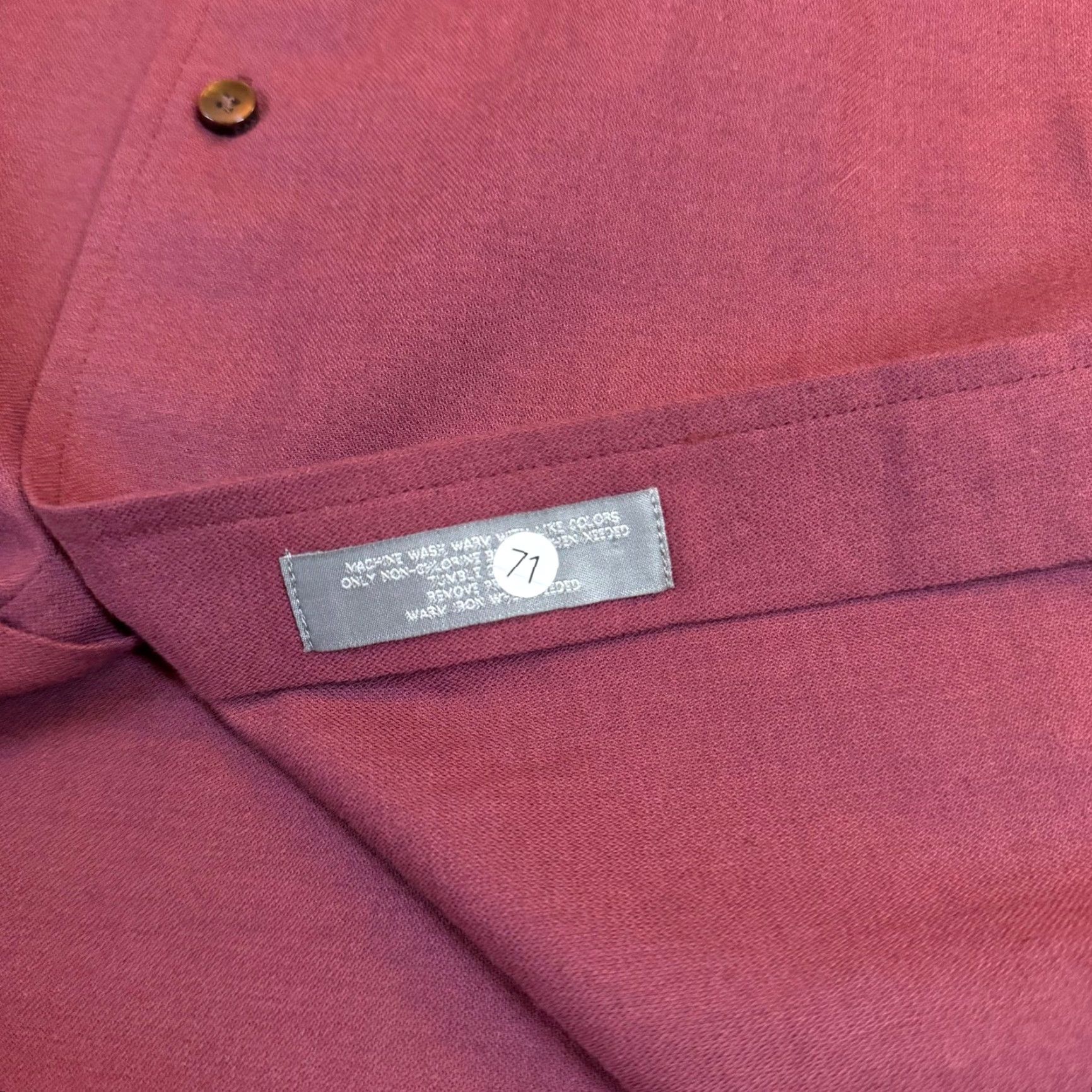 Cremieux Daniel Cremieux Supima Cotton Cashmere Shirt Mens XL Burgundy Long Sleeve NWT Size US XL / EU 56 / 4 - 6 Thumbnail