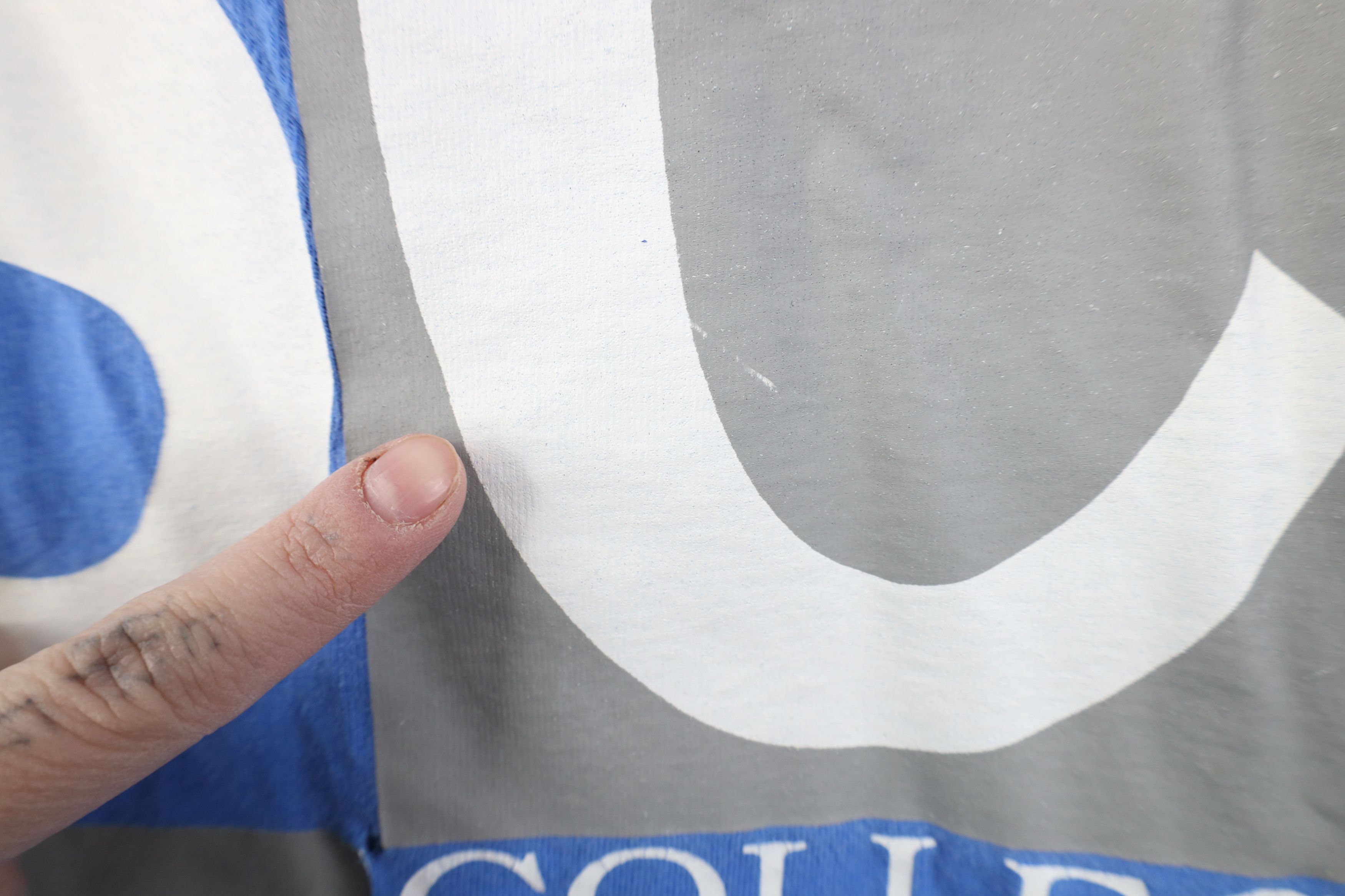 Vintage Vintage 90s Spell Spelman College T-Shirt Blue Cotton USA Size US XXL / EU 58 / 5 - 6 Thumbnail