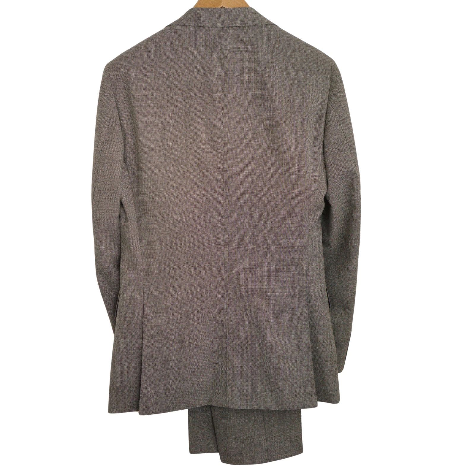 Suitsupply Men Suitsupply Suit Grey Hartford Wool Super Ethomas US34 Size 34R - 2 Thumbnail