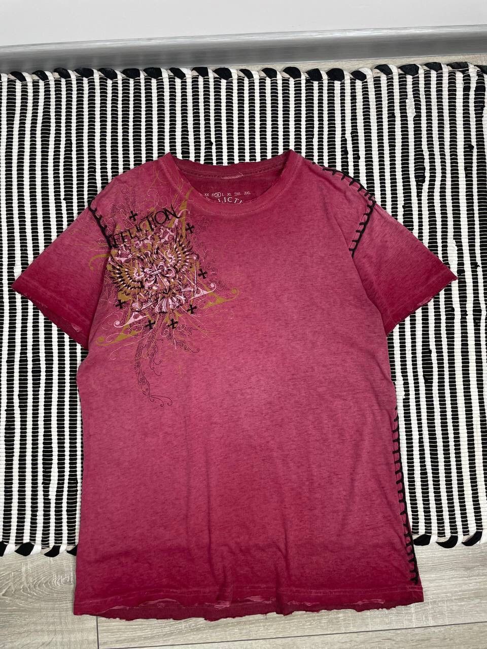 Affliction Vintage Affliction Big Logo Distressed Tee T-Shirt Y2K Size US M / EU 48-50 / 2 - 4 Thumbnail
