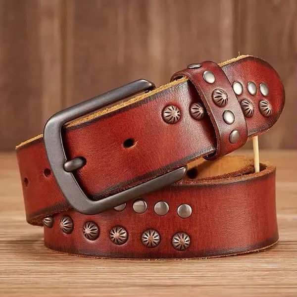 Cowboy Equipment Kokubu x Ezawa 110 cm Real Cowskin Genuine Leather Belt Size ONE SIZE - 7 Thumbnail