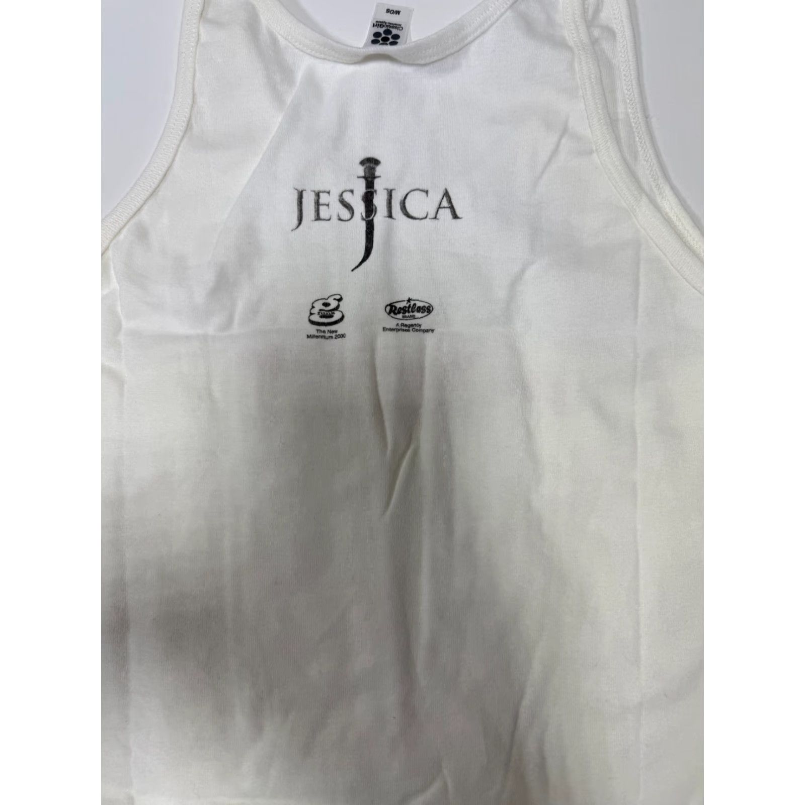 J Brand VINTAGE Classic Girl T-Shirt JESSICA Adult Medium White Collectible Mens Size M / US 6-8 / IT 42-44 - 6 Thumbnail