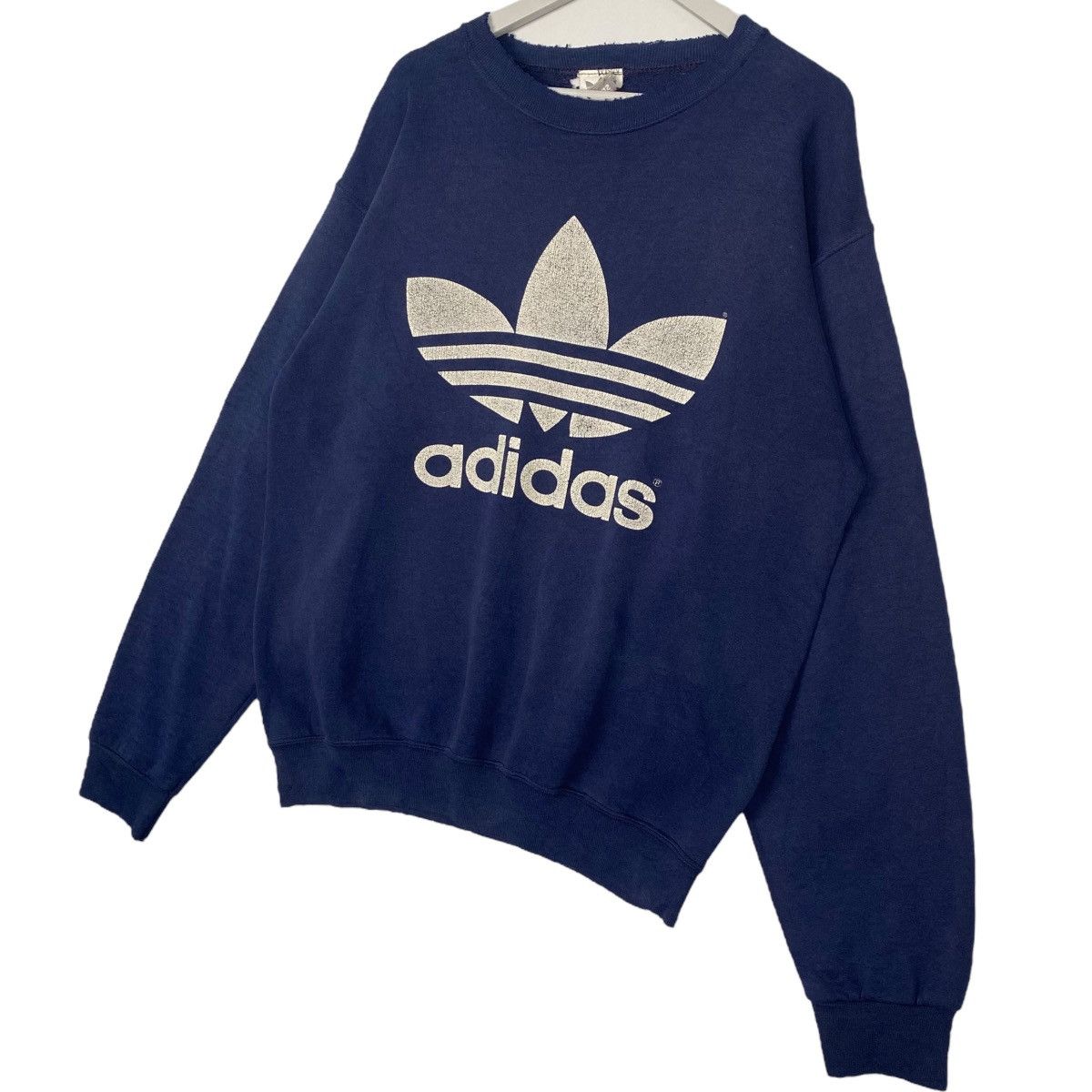 Other Vintage Adidas Embroidery Crewneck Sweatshirt Navy Blue Size US M / EU 48-50 / 2 - 2 Thumbnail