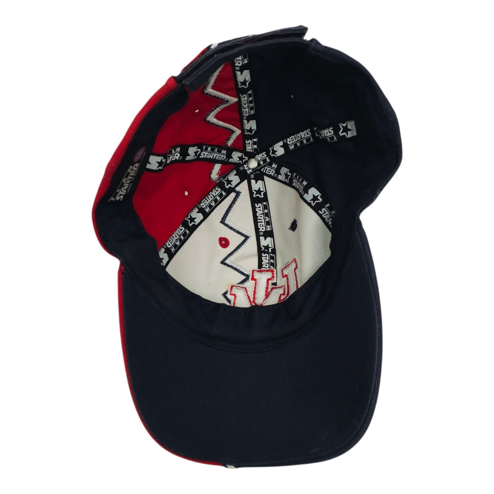 Starter Starter Ole Miss Rebels Hat Split Zig Zag OSFM Cap Y2K Shark Size ONE SIZE - 6 Thumbnail