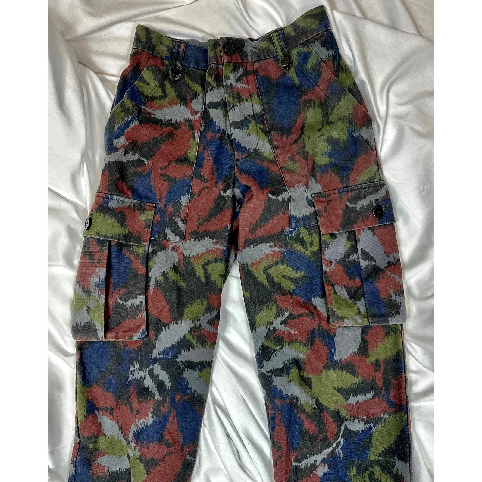 Zadig & Voltaire Zadig & Voltaire Pilote Canvas Cargo Pants Dark Camo 34 (8) Size 30" / US 8 / IT 44 - 11 Thumbnail