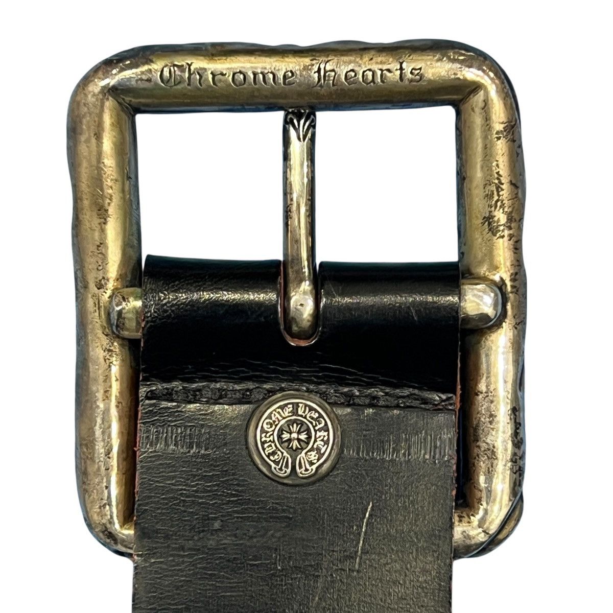 Chrome Hearts Chrome Hearts SCRLREC Leather Belt – Rectangle Scroll Buckle Size 34 - 3 Thumbnail